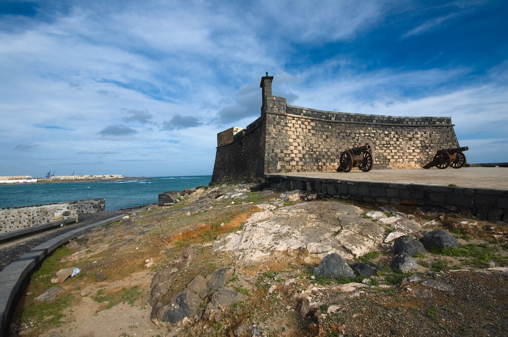 Fortaleza Castillo de San Gabriel situado en Arrecife